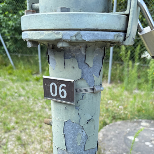 Peinture écaillée avant nettoyage cryogénique